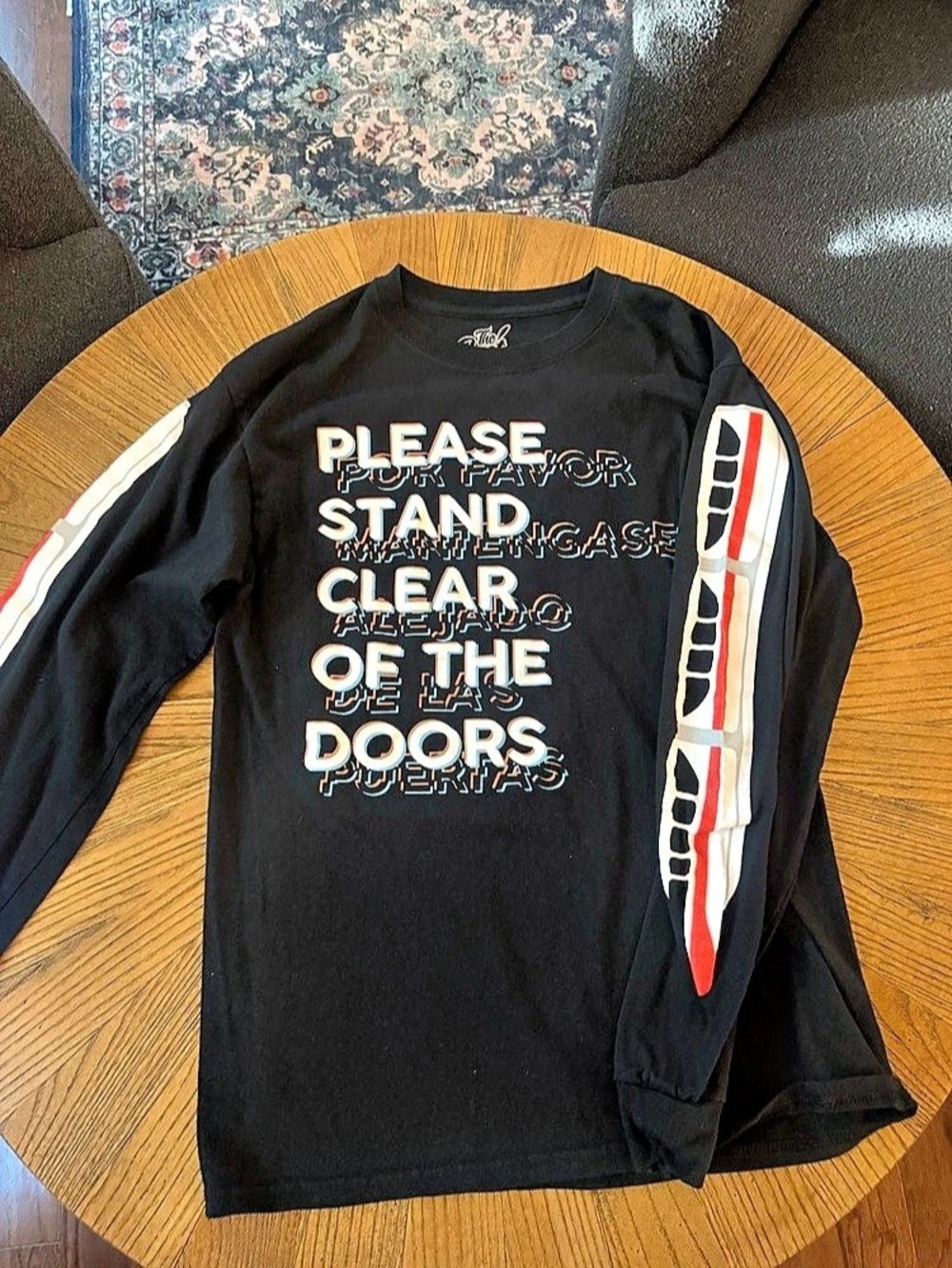 Disney inspired monorail long Sleeve Tee Size Medium Like New
